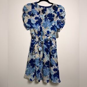 Jessica Howard Petite Whimsycal Floral-Print Belted Cocktail Dress SZ 8P NWT